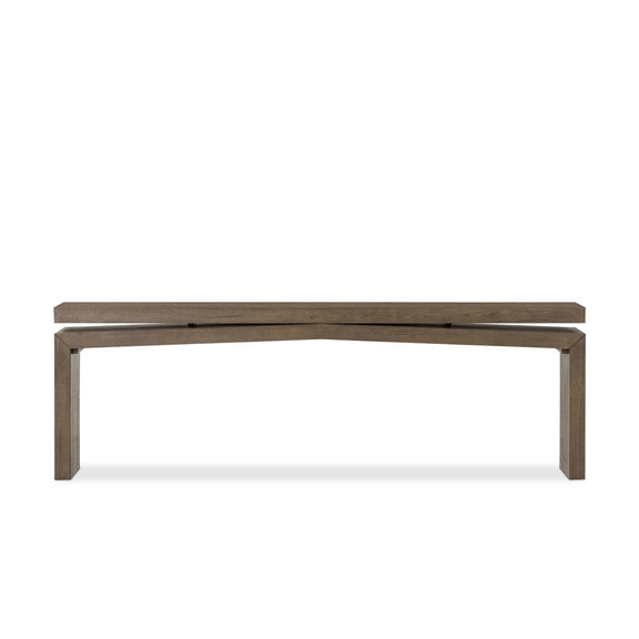 Matthes Console Table - 94" - Rustic Grey Veneer