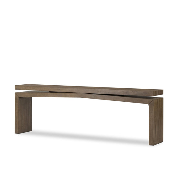 Matthes Console Table - 94" - Rustic Grey Veneer