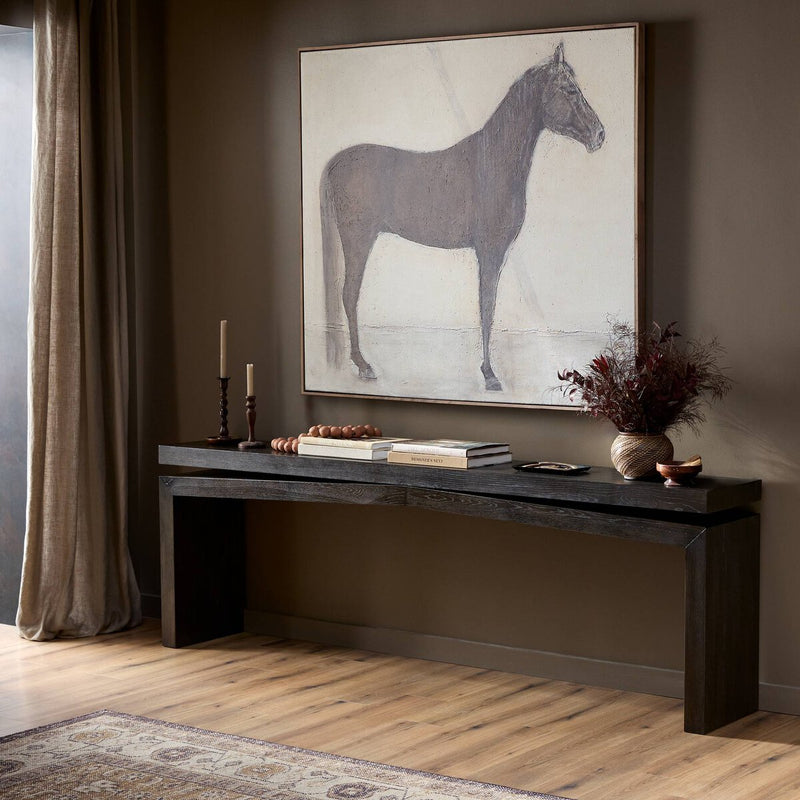 Matthes Console Table - 94" - Smoked Black Veneer