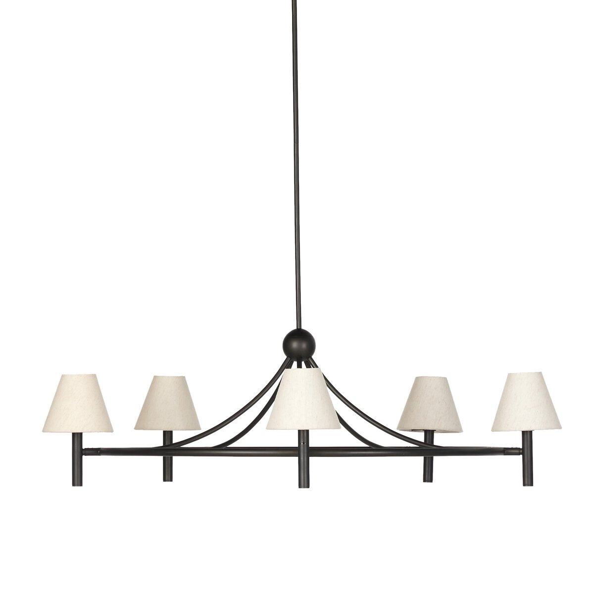 Whittier Chandelier - Natural Bronze