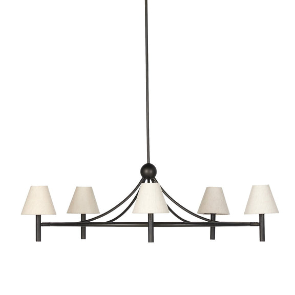 Whittier Chandelier - Natural Bronze