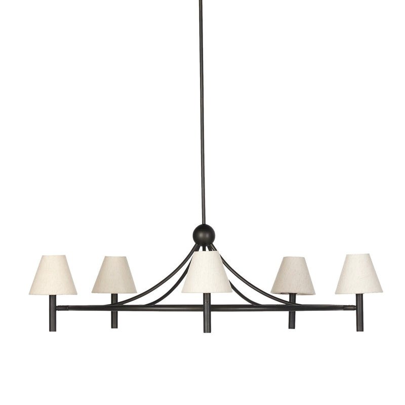 Whittier Chandelier - Natural Bronze