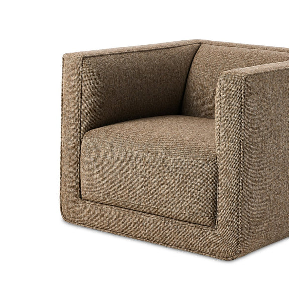 Phillip Swivel Chair - Delta Tweed