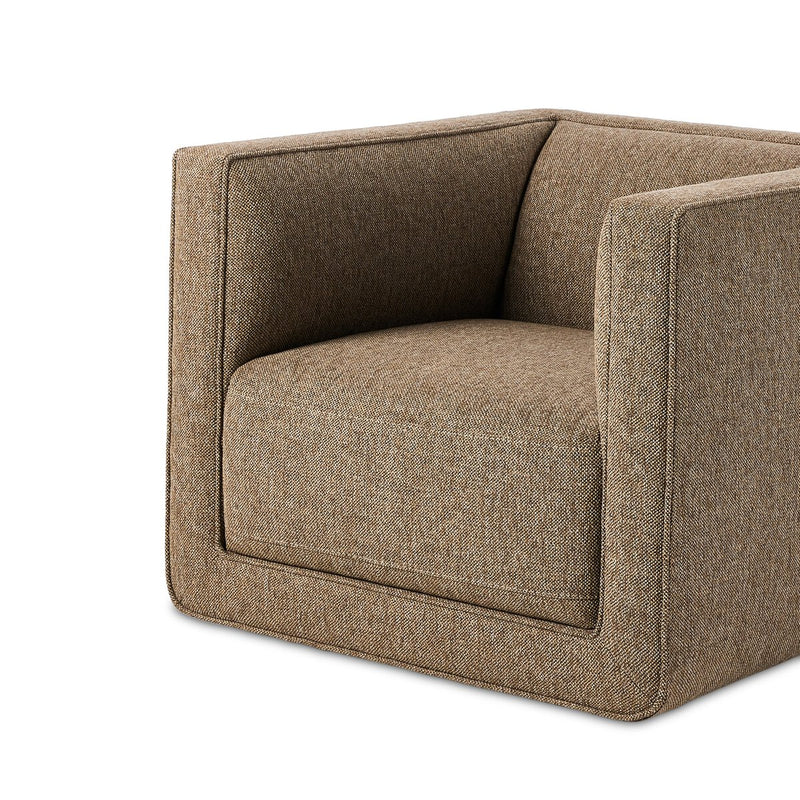 Phillip Swivel Chair - Delta Tweed
