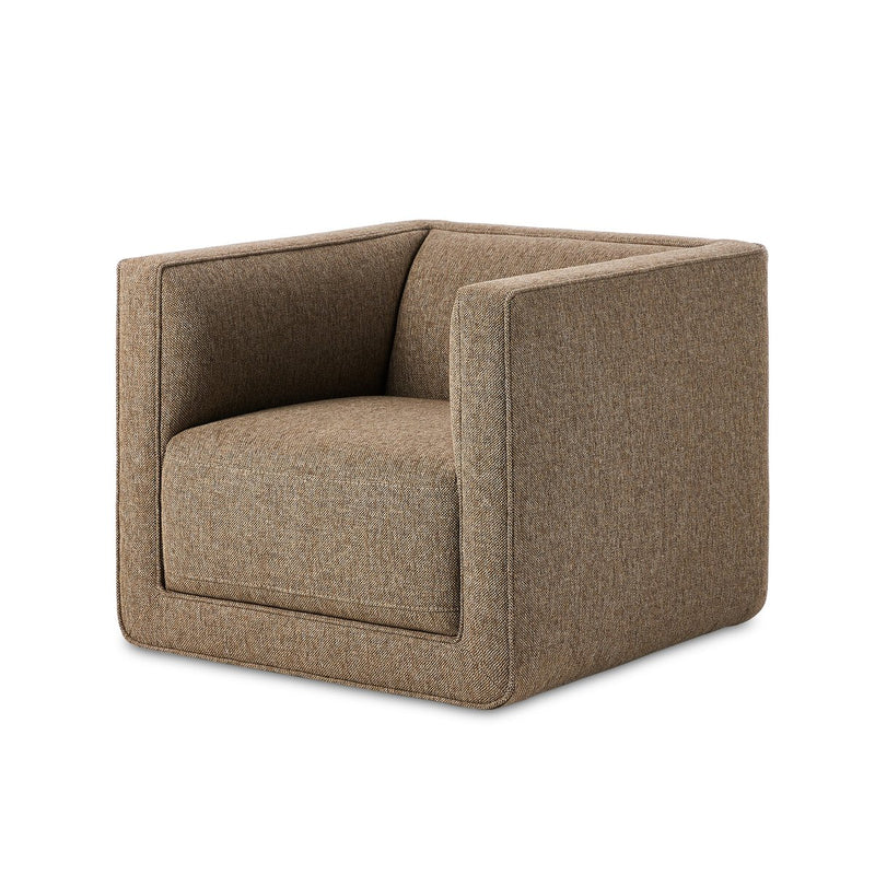 Phillip Swivel Chair - Delta Tweed