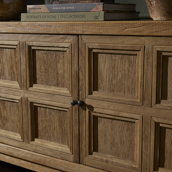 Tamara Media Console - Worn Oak Veneer