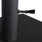 Baska Outdoor Umbrella Stand - Black Stainless Steel