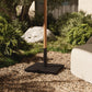 Baska Outdoor Umbrella Stand - Black Stainless Steel