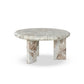 Dakota Nesting Coffee Table - Creamy Taupe Marble Solid