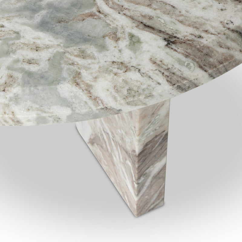 Dakota Nesting Coffee Table - Creamy Taupe Marble Solid