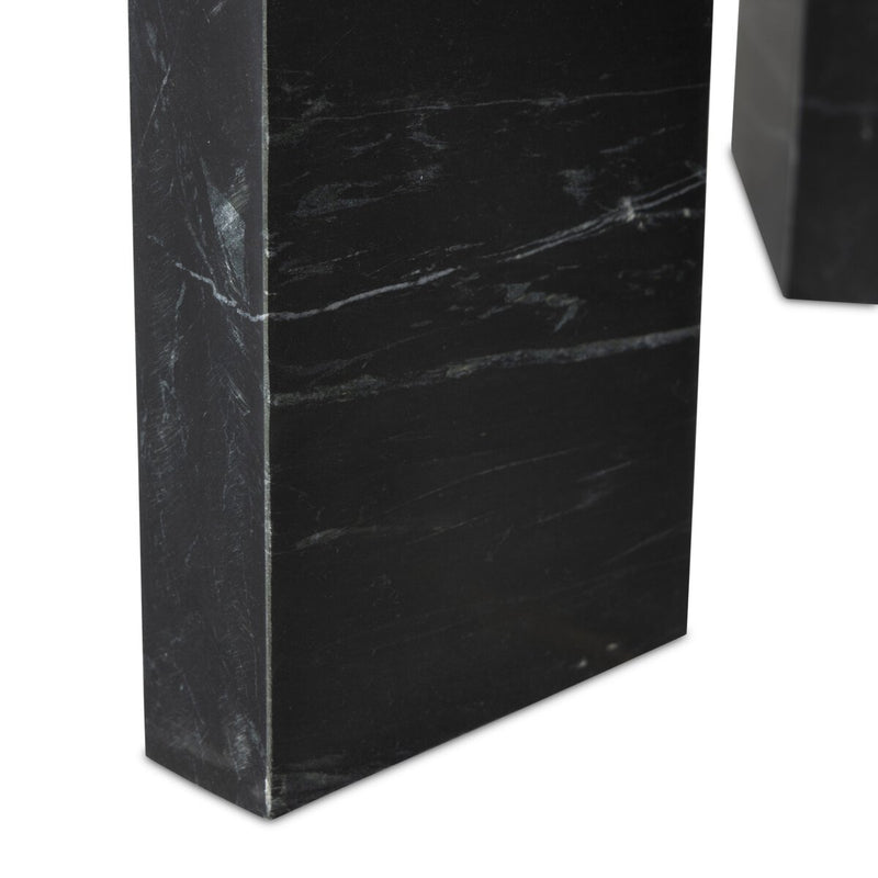 Dakota Nesting Coffee Table - Black Marble