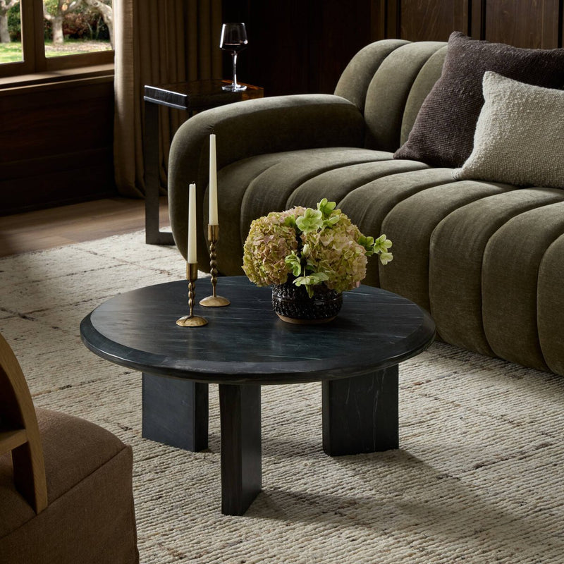 Dakota Nesting Coffee Table - Black Marble