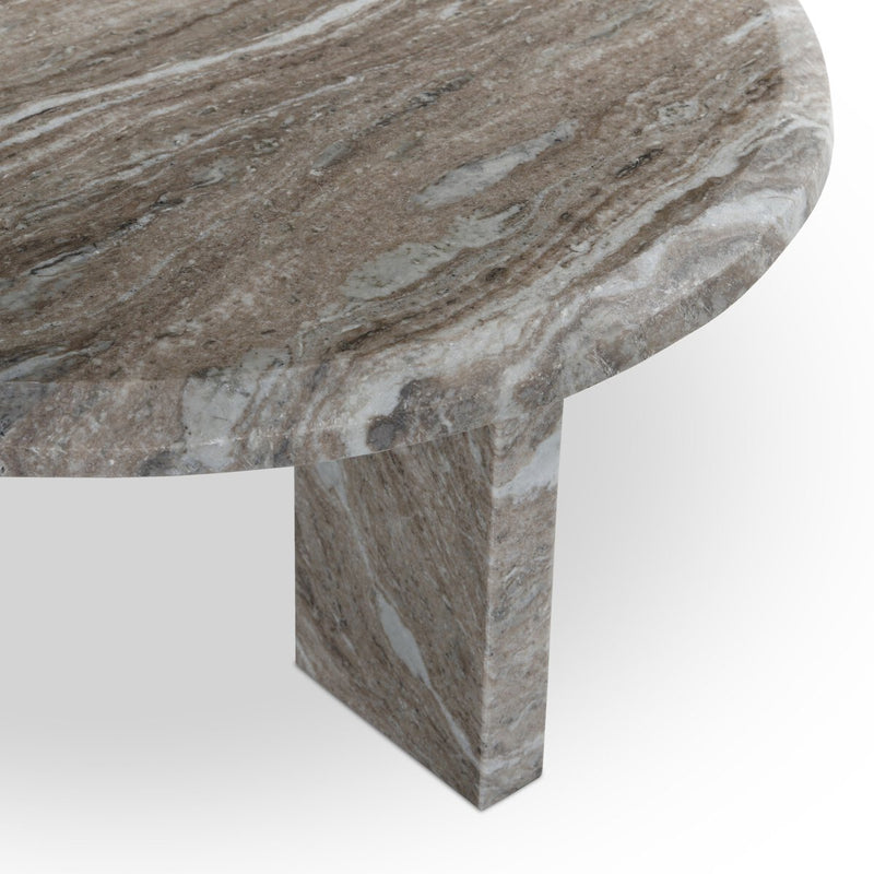 Dakota Nesting Coffee Table - Dark Taupe Marble Solid