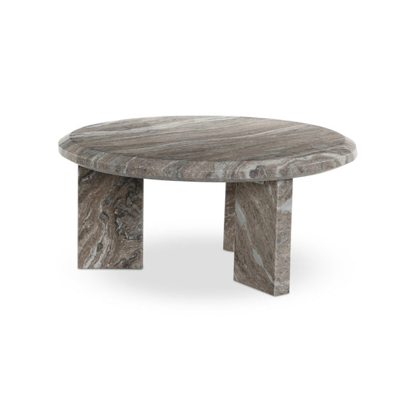 Dakota Nesting Coffee Table - Dark Taupe Marble Solid