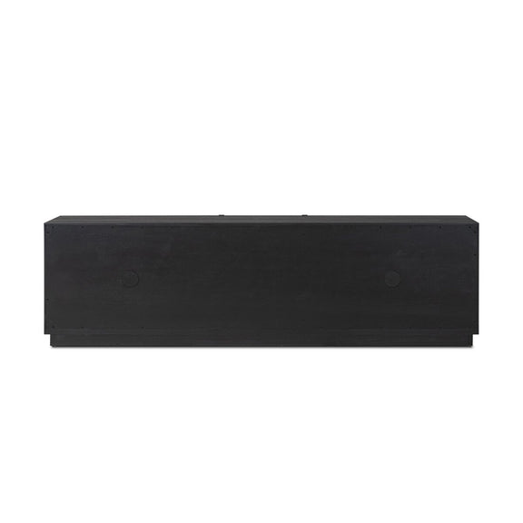 Adolfo Media Console - Modern Black Ash