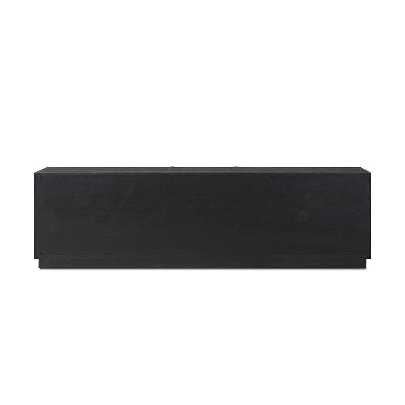 Adolfo Media Console - Modern Black Ash