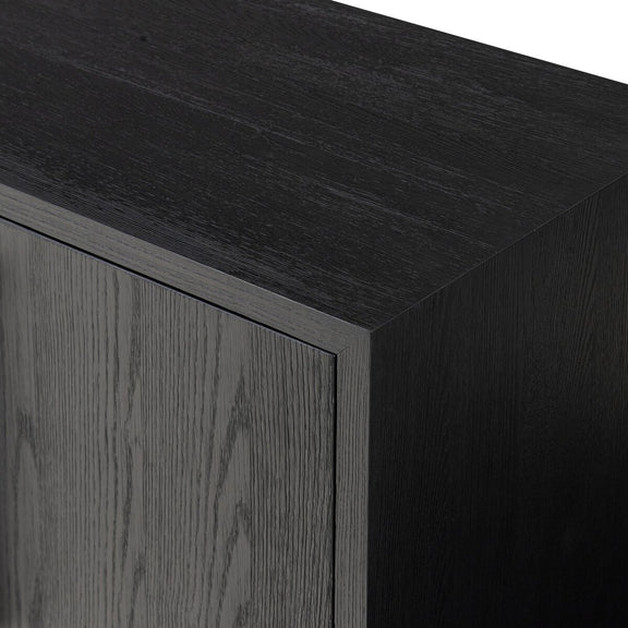 Adolfo Media Console - Modern Black Ash