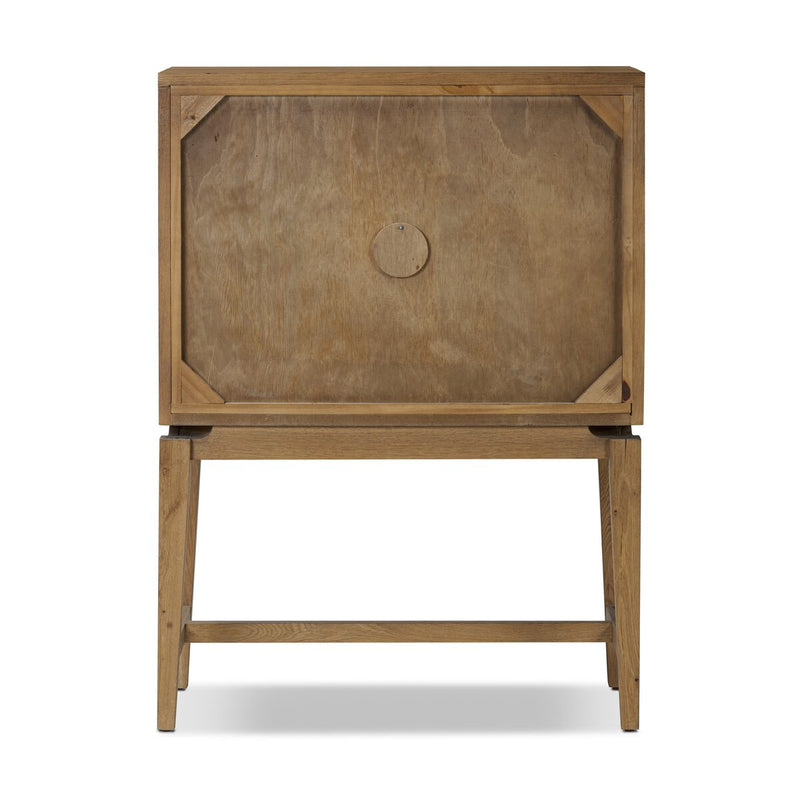 Bergstrom Secretary Desk - Warm Natural Oak Veneer