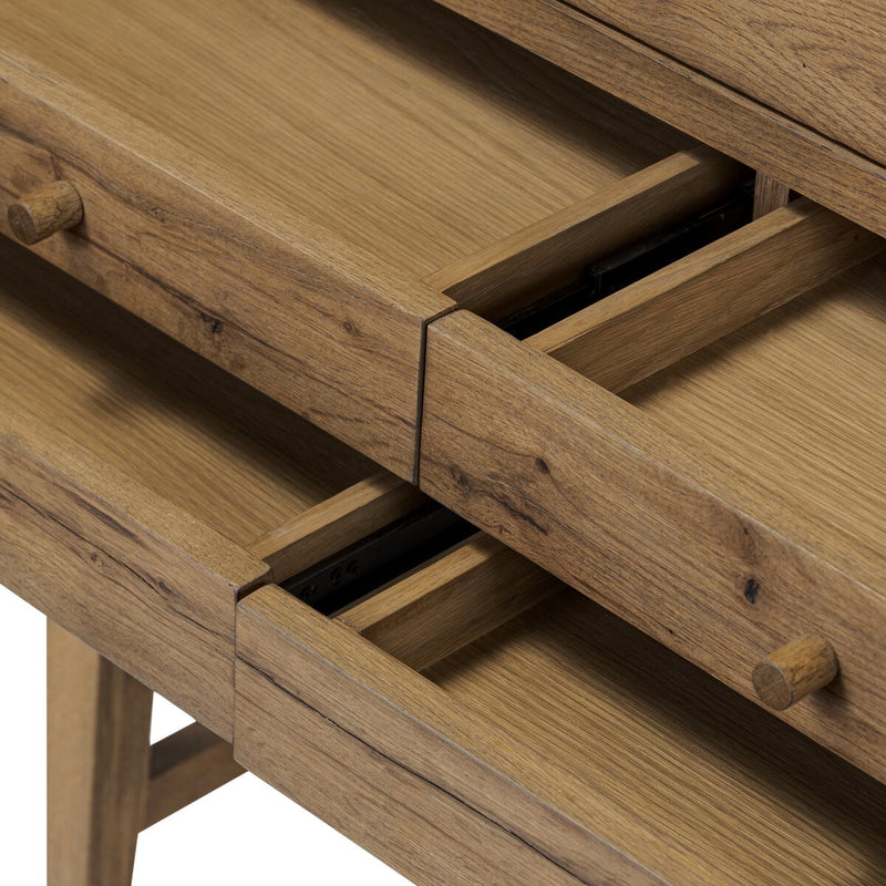 Bergstrom Secretary Desk - Warm Natural Oak Veneer