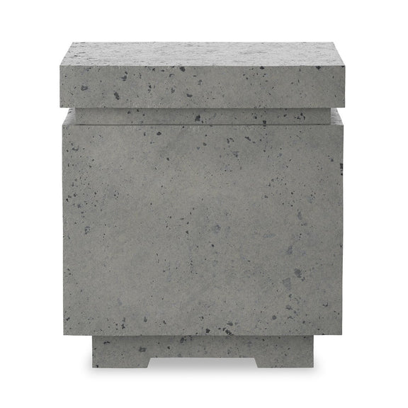 Posen Outdoor Square Propane Enclosure - Pewter Concrete