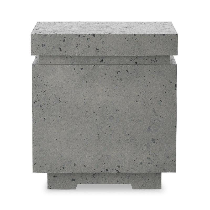 Posen Outdoor Square Propane Enclosure - Pewter Concrete