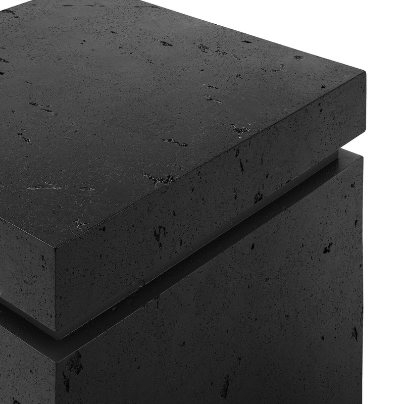 Posen Outdoor Square Propane Enclosure - Textured Ebony