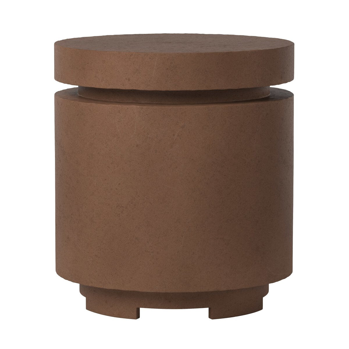 Higgins Outdoor Round Propane Enclosure - Clay Concrete