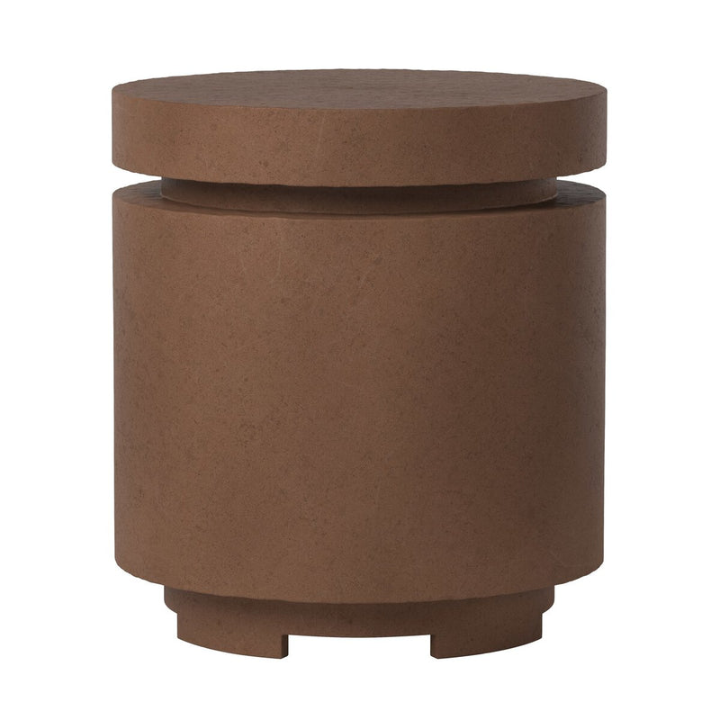 Higgins Outdoor Round Propane Enclosure - Clay Concrete