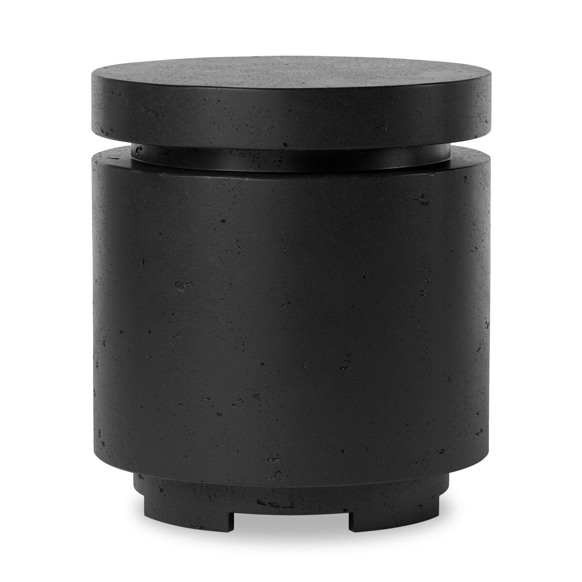 Higgins Outdoor Round Propane Enclosure - Textured Ebony