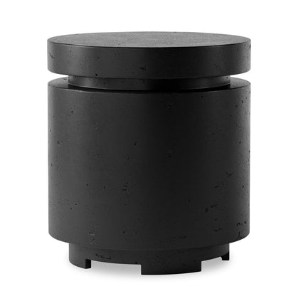 Higgins Outdoor Round Propane Enclosure - Textured Ebony