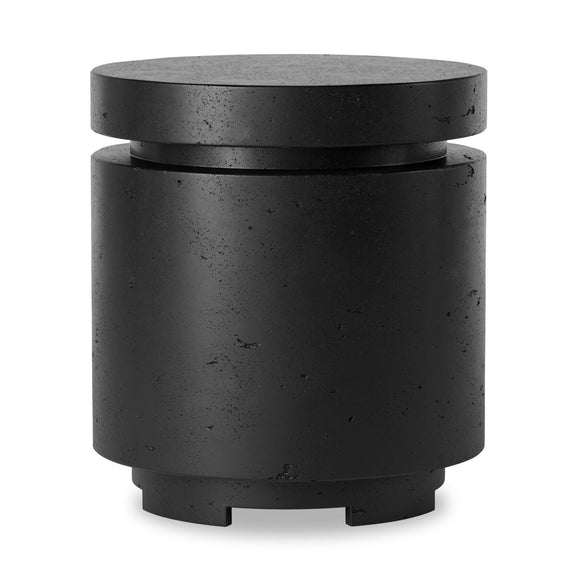 Higgins Outdoor Round Propane Enclosure - Textured Ebony
