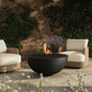 Bronson Outdoor Fire Table - Textured Ebony