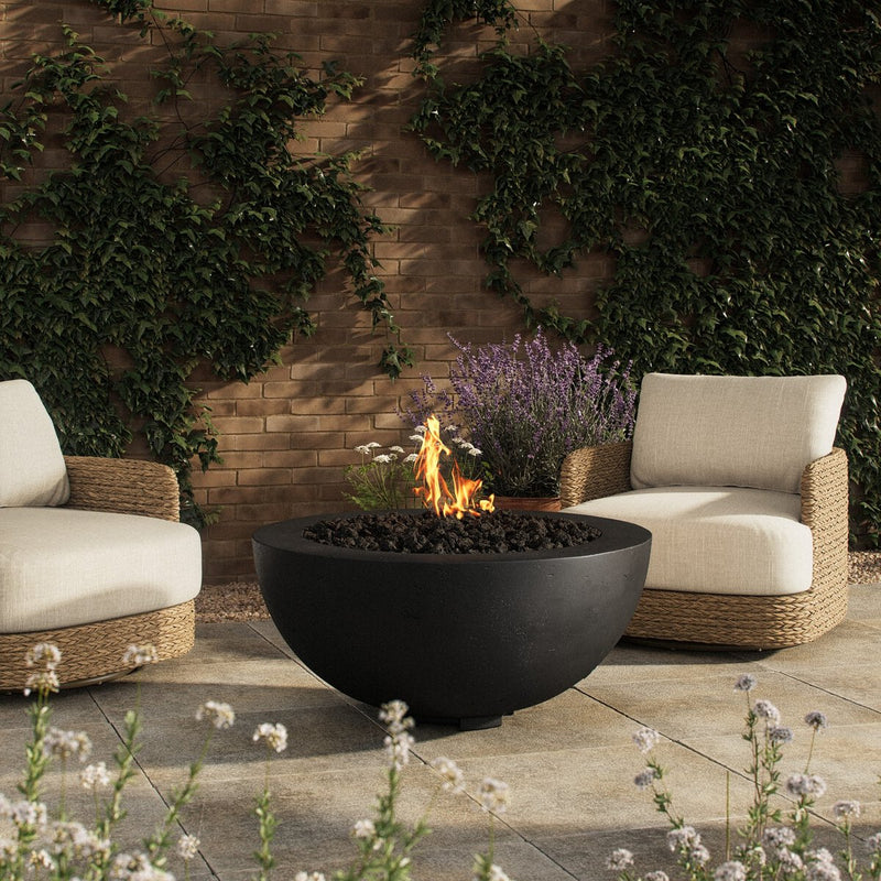 Bronson Outdoor Fire Table - Textured Ebony