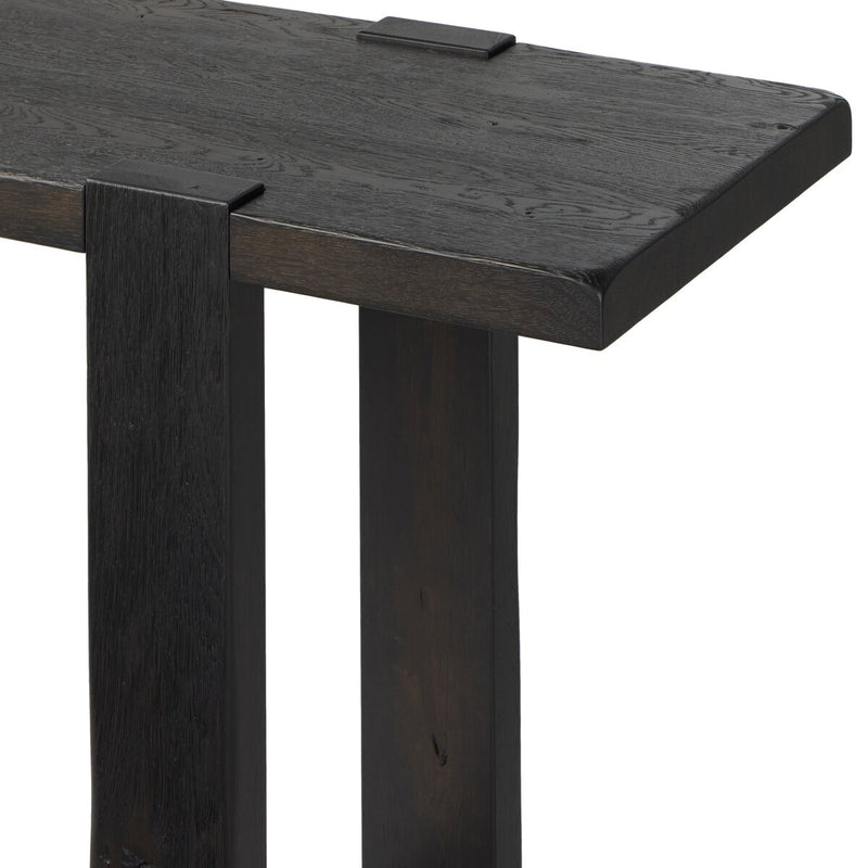 Matei Console Table - Smoked Black