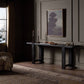Matei Console Table - Smoked Black