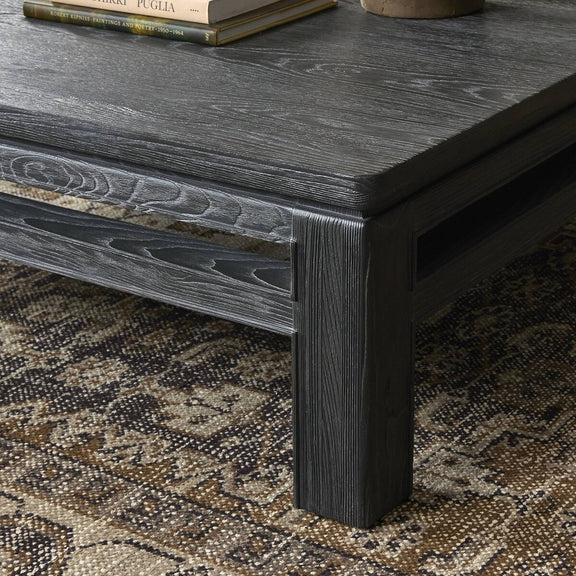 Oman Coffee Table - Rustic Black Veneer