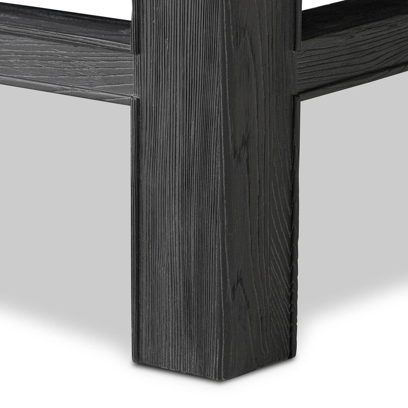 Oman Coffee Table - Rustic Black Veneer