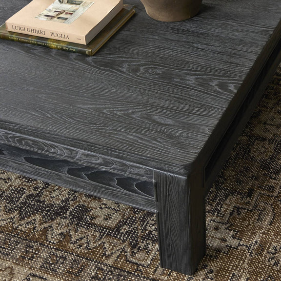 Oman Coffee Table - Rustic Black Veneer