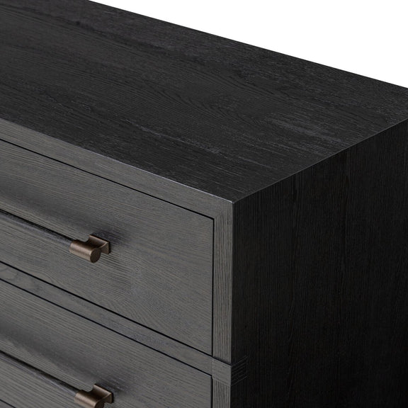 Adolfo 6 Drawer Dresser - Modern Black Ash