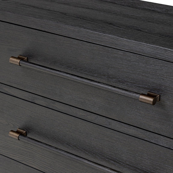 Adolfo 6 Drawer Dresser - Modern Black Ash