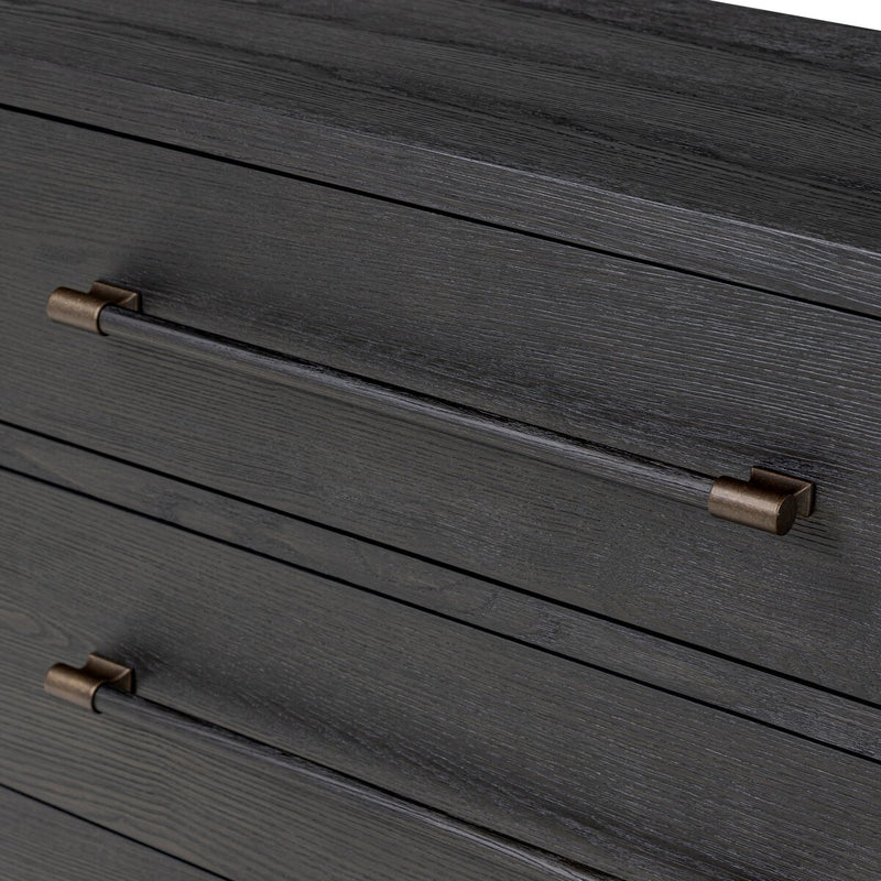Adolfo 6 Drawer Dresser - Modern Black Ash