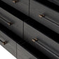 Adolfo 6 Drawer Dresser - Modern Black Ash