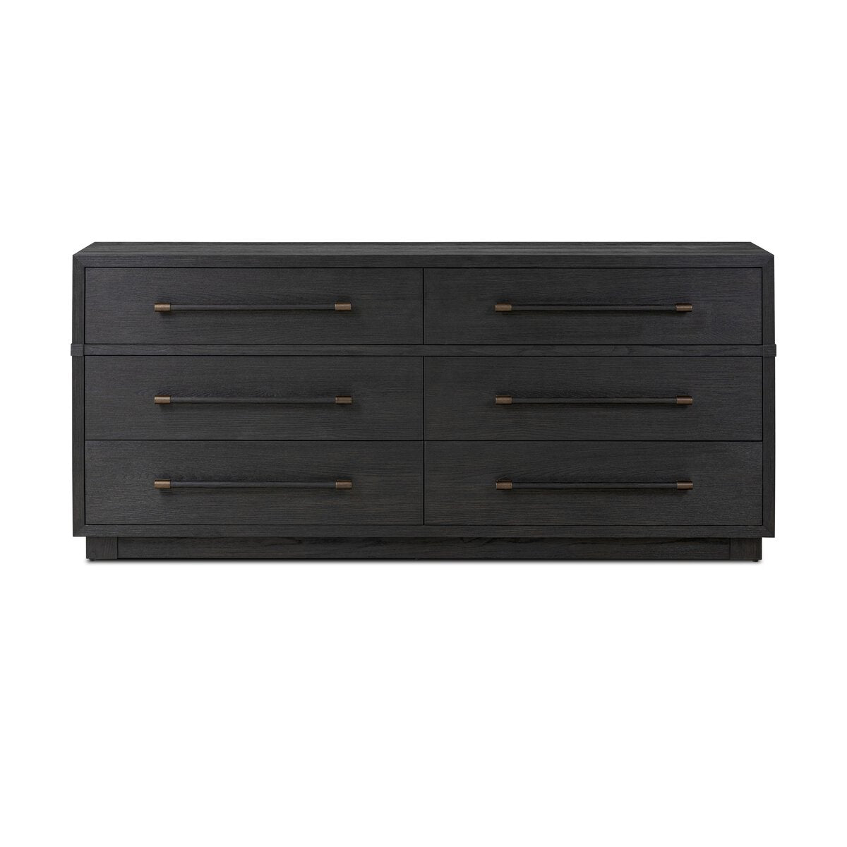 Adolfo 6 Drawer Dresser - Modern Black Ash