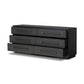 Adolfo 6 Drawer Dresser - Modern Black Ash