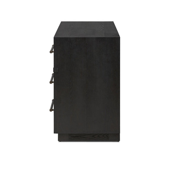 Adolfo 6 Drawer Dresser - Modern Black Ash