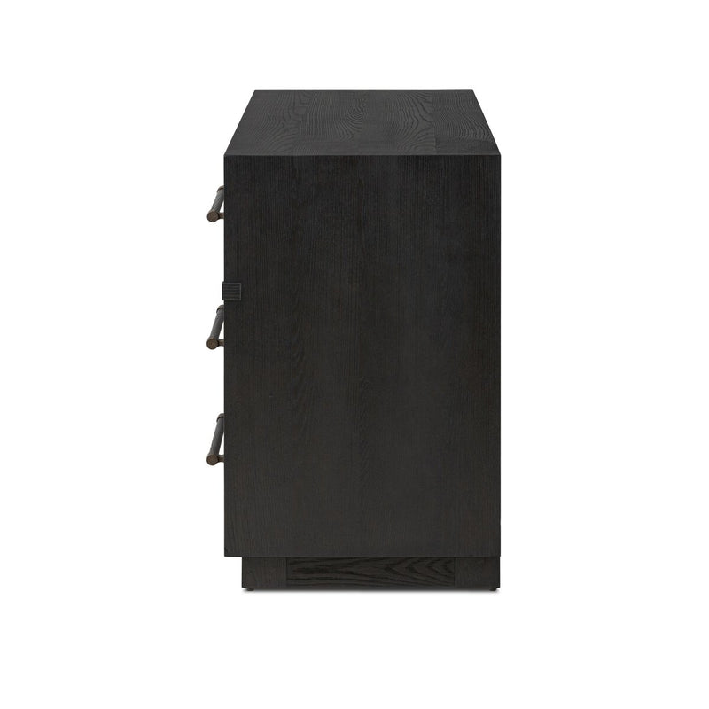 Adolfo 6 Drawer Dresser - Modern Black Ash