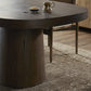 Valen Dining Table - Rustic Brown Oak Veneer