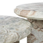 Dakota Nesting Coffee Tables - Creamy Taupe Marble Solid