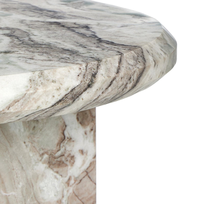 Dakota Nesting Coffee Tables - Creamy Taupe Marble Solid