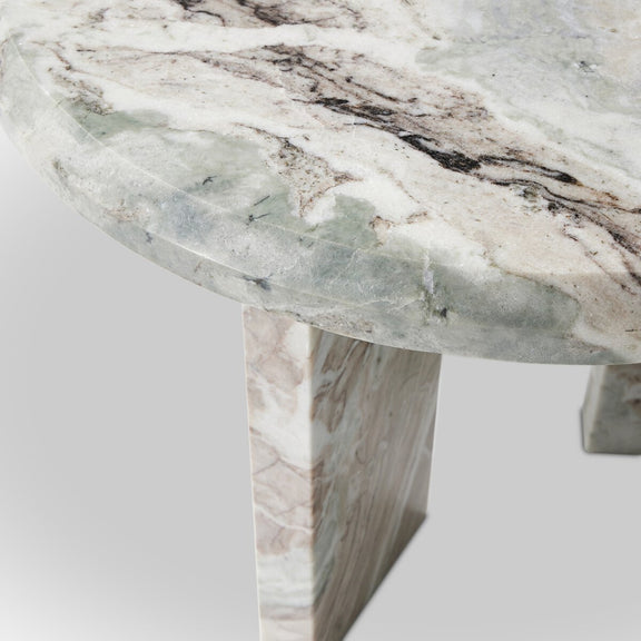 Dakota Nesting Coffee Table - Creamy Taupe Marble Solid